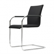 Thonet - S 55 PF Evo Freischwinger Step 60999 Schwarz