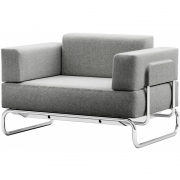 Thonet - S 5001/C001 Einsitzer Divina Melange 3 120 (Gestell: Chrom)