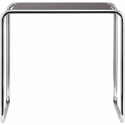 Thonet - B 9 c Beistelltisch RAL 9005 Tiefschwarz decklackiert (Gestell: Chrom Standard)
