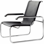 Thonet - S 35 L Sessel Schwarz