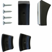 Thonet - Gleiter für Freischwinger (4 Stück) Schwarz, POM