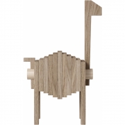 Moebe - Polygrif Holzfigur, Eiche 