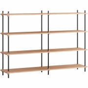Moebe - Shelving System s.115.2.B Regal, Doppelt 