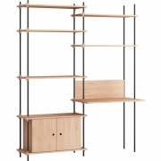 Moebe - Shelving System s.200.2.E Regal, Doppelt 