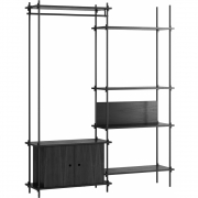 Moebe - Shelving System s.200.2.G Regal, Doppelt 