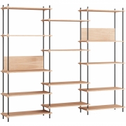 Moebe - Shelving System s.200.3.A Regal, Dreifach 