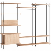 Moebe - Shelving System s.200.3.C Regal, Dreifach 