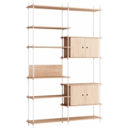 Moebe - Shelving System s.255.2.C Regal, Doppelt 