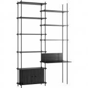 Moebe - Shelving System s.255.2.E Regal, Doppelt 