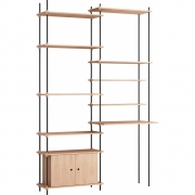 Moebe - Shelving System s.255.2.F Regal, Doppelt 