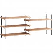Moebe - Shelving System s.65.2.A Regal, Doppelt 