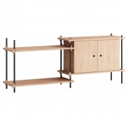 Moebe - Shelving System s.65.2.C Regal, Doppelt 