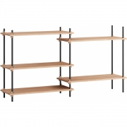 Moebe - Shelving System s.85.2.A Regal, Doppelt 