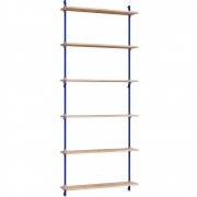 Moebe - Wall Shelving ws.200.1 Wandregal, Einfach Eiche/Tiefblau