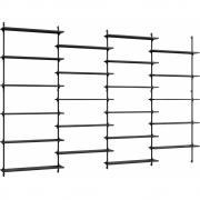 Moebe - Wall Shelving ws.200.4 Wandregal, Vierfach 