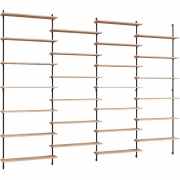 Moebe - Wall Shelving ws.230.4 Wandregal, Vierfach 
