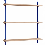 Moebe - Wall Shelving ws.85.1 Wandregal, Einfach Eiche/Tiefblau