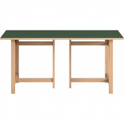 Moebe - Esstisch Rechteckig 160x90 cm | Waldgrün