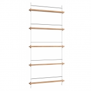 Moebe - MS.180.1 Magazin Regal Eiche Eiche / Weiß