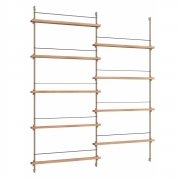 Moebe - MS.180.2 Magazin Regal Eiche geräuchert 