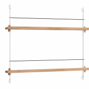 Moebe - MS.65.1 Magazin Regal Eiche Eiche / Weiß