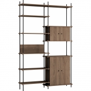 Moebe - Shelving System s.255.2.I Regal, Doppelt 
