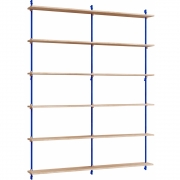 Moebe - Wall Shelving ws.200.2.B Wandregal, Doppelt 