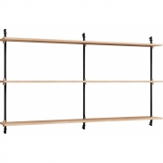 Moebe - Wall Shelving ws.85.2.B Wandregal, Doppelt 