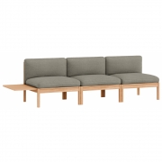 Moebe - Modular Sofa 3-Sitzer mit Beistelltisch Re-Wool