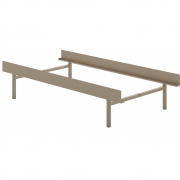 Moebe - Bett Hoch 90-180 cm ohne Lattenrost