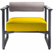 Magis - Brut Sessel Gelb (Vidar 443)/Grau (Vidar 152)