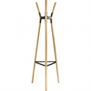 Magis - Steelwood Kleiderständer Schwarz/Buche Natur