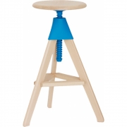 Magis - The Wild Bunch Tom Drehbarer Hocker Natur/Hellblau