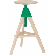 Magis - The Wild Bunch Tom Drehbarer Hocker Natur/Grün