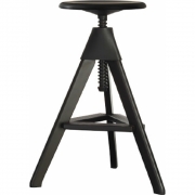 Magis - The Wild Bunch Tom Drehbarer Hocker Schwarz/Schwarz