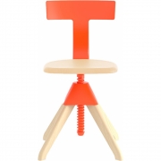 Magis - The Wild Bunch Tuffy Drehstuhl Natürlich/Orange