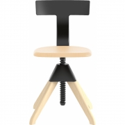 Magis - The Wild Bunch Tuffy Drehstuhl Natürlich/Schwarz