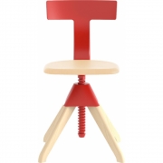 Magis - The Wild Bunch Tuffy Drehstuhl Natürlich/Rot