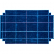 Magis - Volentieri Teppich Finestra Königsblau