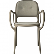 Magis - Mila Armlehnstuhl Gepolstert Beige/Beige