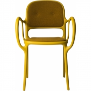 Magis - Mila Armlehnstuhl Gepolstert Gelb/Gelb