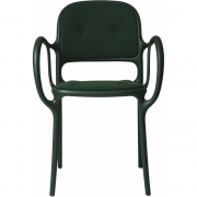 Magis - Mila Armlehnstuhl Gepolstert Grün/Grün