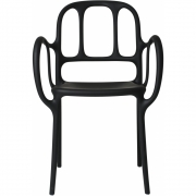 Magis - Mila Armlehnstuhl Outdoor Schwarz