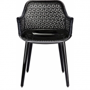 Magis - Cyborg Elegant Sessel Schwarz/Rücken Schwarz