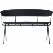 Magis - Officina Bank Gepolstert Grau Anthrazit/ Dunkel Grau