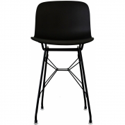 Magis - Troy Stapelstuhl Drahtgestell 50 cm Schwarz/Schwarz