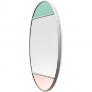 Magis - Vitrail Wandspiegel Oval Hellgrün