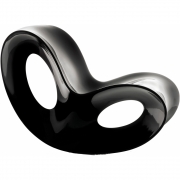 Magis - Voido Schaukelstuhl Indoor Glänzend Schwarz