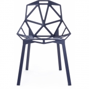 Magis - Chair One Stuhl Dunkelviolett / Beine Violett