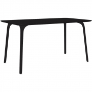 Magis - First Tisch eckig 140 x 80 cm/MDF Schwarz